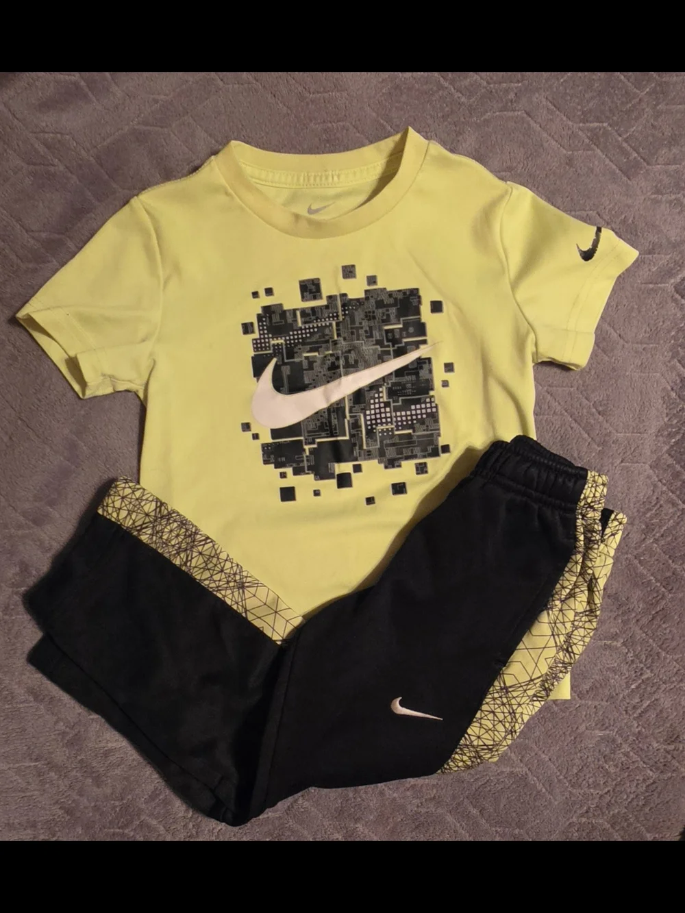 Bundle of 3 Boys Athletic Sets - Red, Yellow, Orange